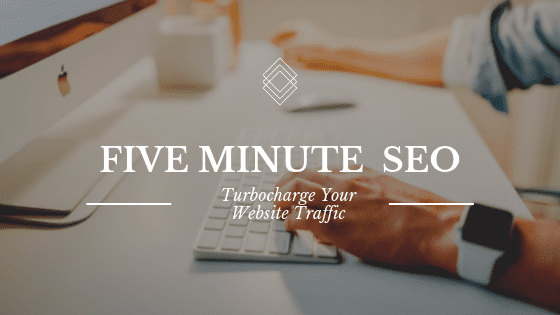 The cover image for Five Minute SEO, a course on Shopify and website SEO